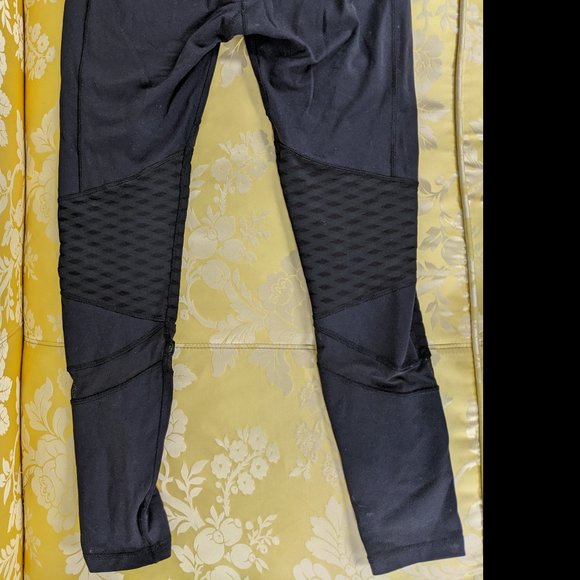 CALIA by Carrie Underwood Mesh See Through Trendy Full Length Leggings - Picture 2 of 3